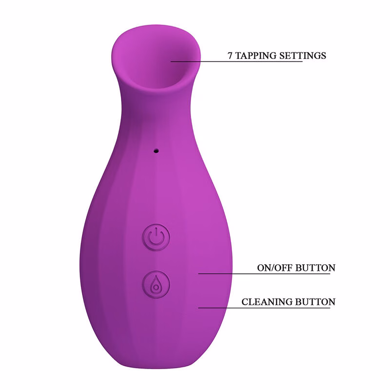 PRETTY LOVE - MAGIC BOTTLE SUCCIONADOR DE CLÍTORIS RECARGABLE MORADO - Imagen 2