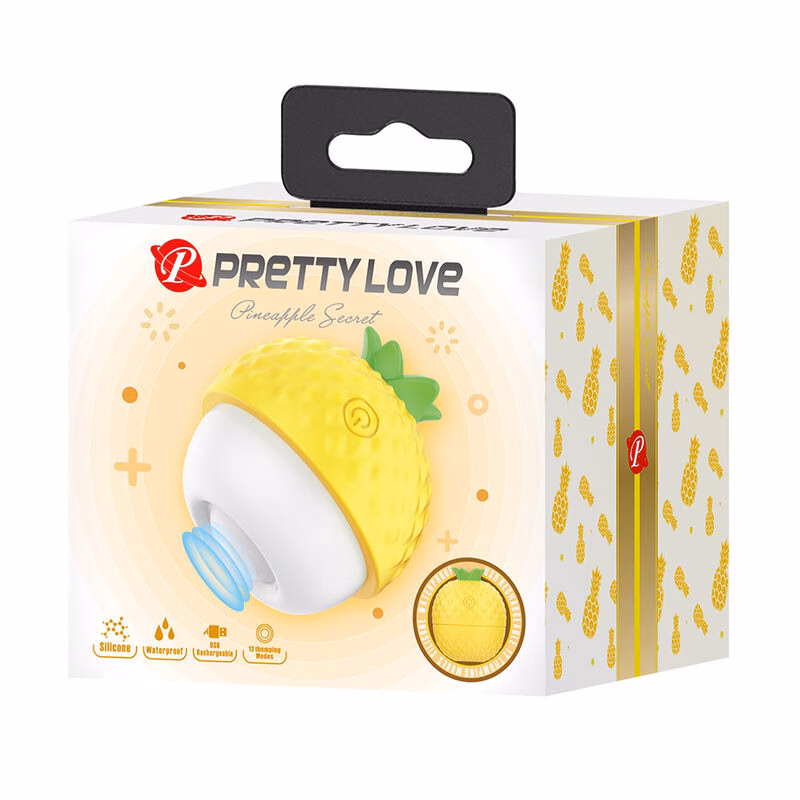 PRETTY LOVE - ESTIMULADOR CLITORAL CON SUCCIÓN Y GOLPETEOS RECARGABLE AMARILLO - Imagen 2