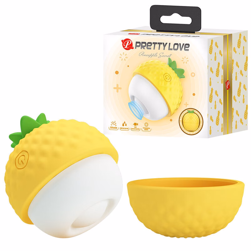 PRETTY LOVE - ESTIMULADOR CLITORAL CON SUCCIÓN Y GOLPETEOS RECARGABLE AMARILLO - Imagen 9