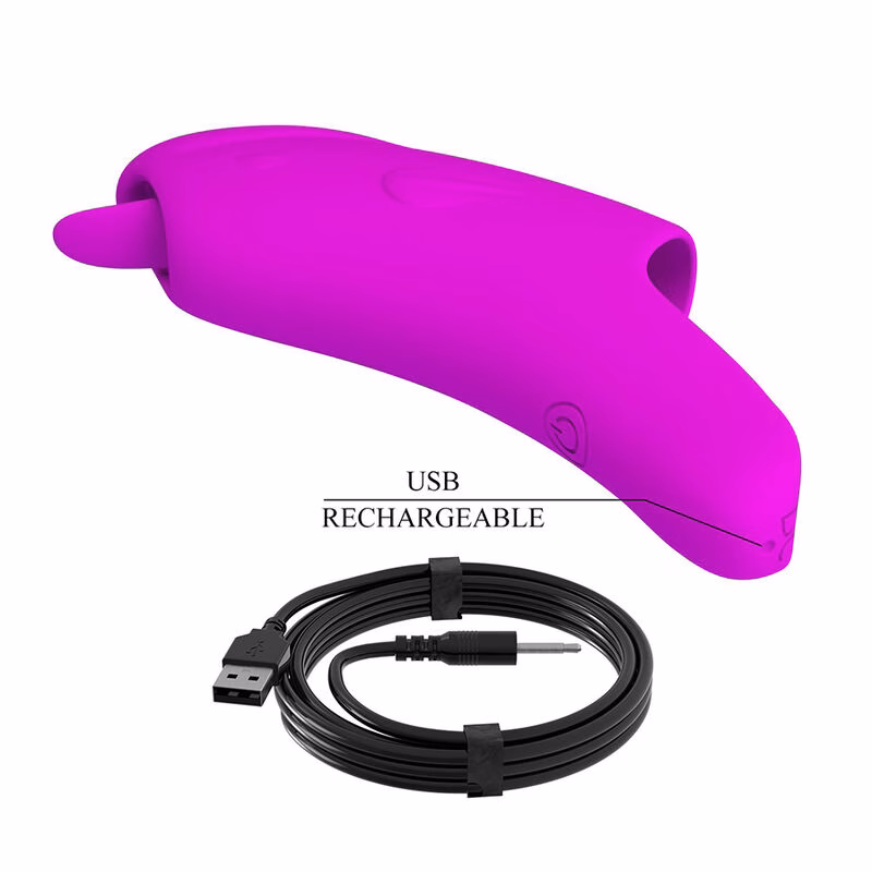 PRETTY LOVE - PETERSON HONEY FINGER VIBRADOR DE DEDO RECARGABLE MORADO - Imagen 11