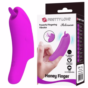 PRETTY LOVE - PETERSON HONEY FINGER VIBRADOR DE DEDO RECARGABLE MORADO