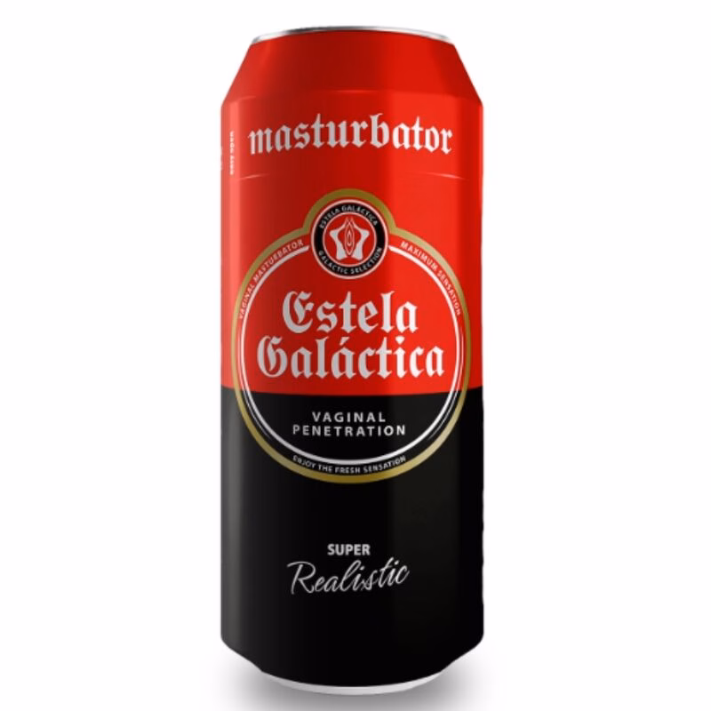 ALIVE - MASTURBADOR MASCULINO VAGINA LATA CERVEZA ESTELA GALÁCTICA - Imagen 5