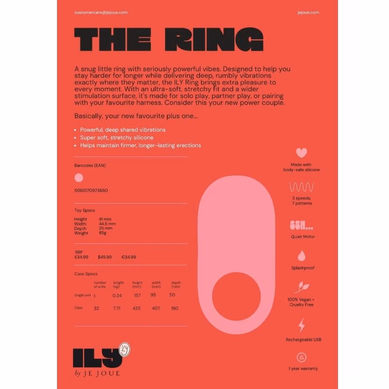JE JOUE - ILY COCK RING ANILLO VIBRADOR PARA PENE - Imagen 10