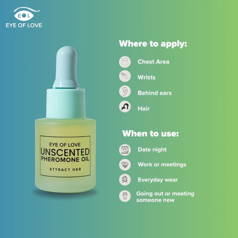 EYE OF LOVE - ACEITE PERFUMADO CON FEROMONAS PARA HOMBRE SIN FRAGANCIA 20 ML - Imagen 5