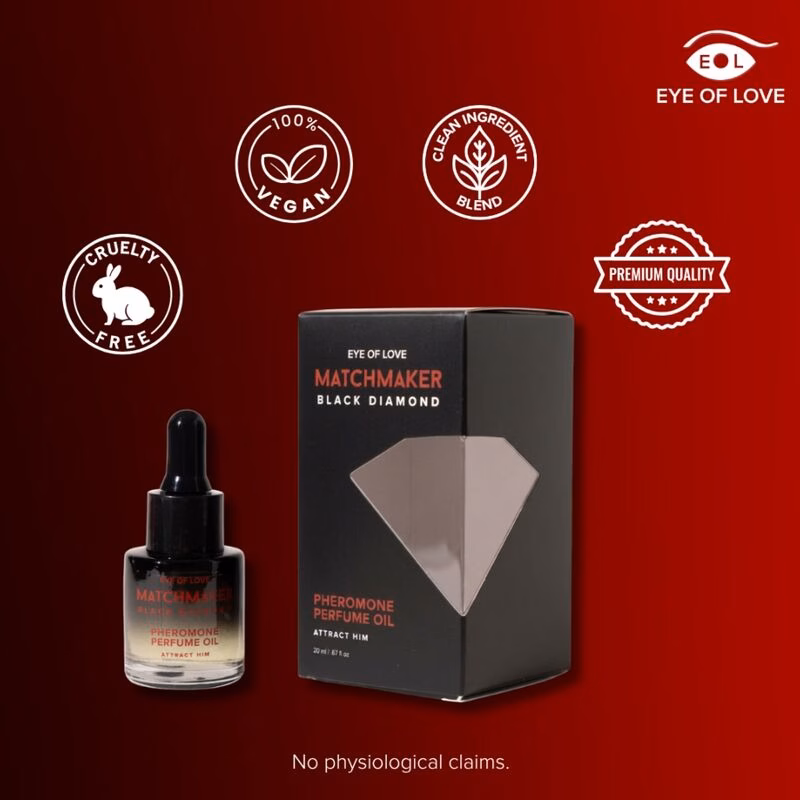 EYE OF LOVE - MATCHMAKER BLACK DIAMOND ACEITE PERFUMADO CON FEROMONAS 20 ML - Imagen 4