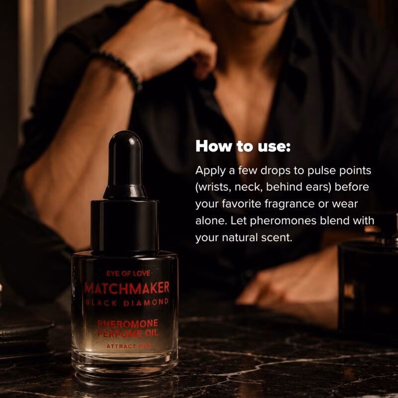 EYE OF LOVE - MATCHMAKER BLACK DIAMOND ACEITE PERFUMADO CON FEROMONAS 20 ML - Imagen 6