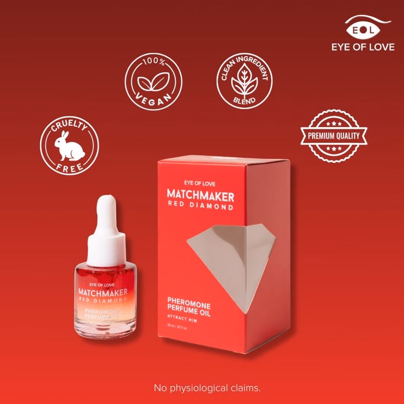 EYE OF LOVE - MATCHMAKER RED DIAMOND ACEITE PERFUMADO CON FEROMONAS 20 ML - Imagen 2