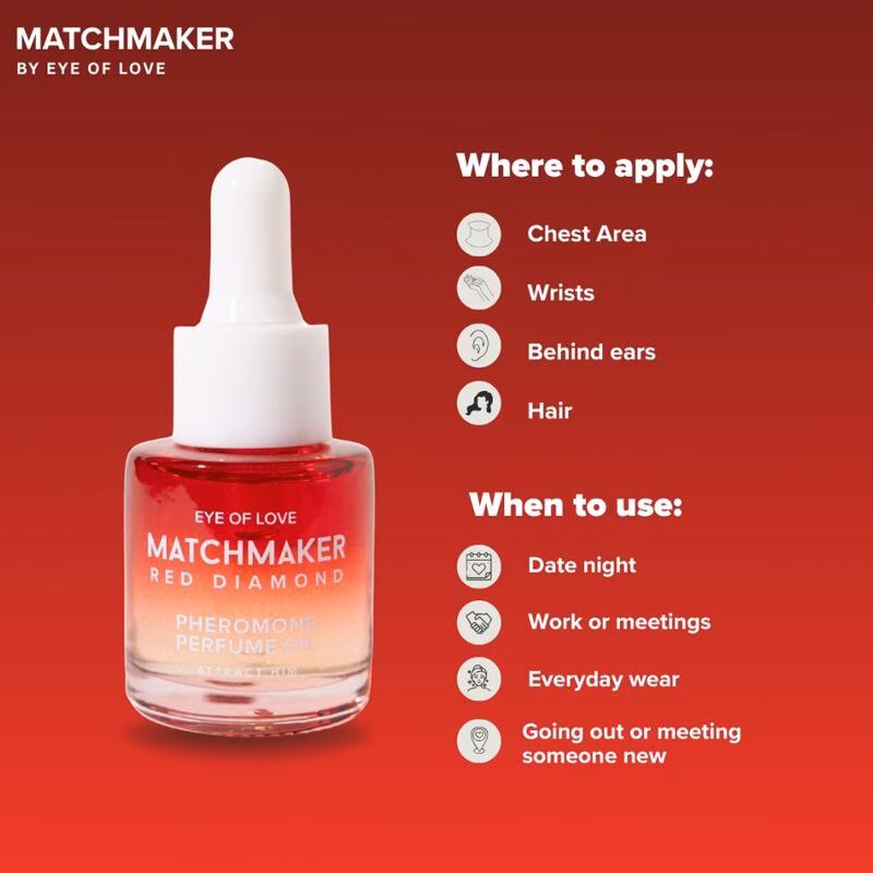 EYE OF LOVE - MATCHMAKER RED DIAMOND ACEITE PERFUMADO CON FEROMONAS 20 ML - Imagen 3