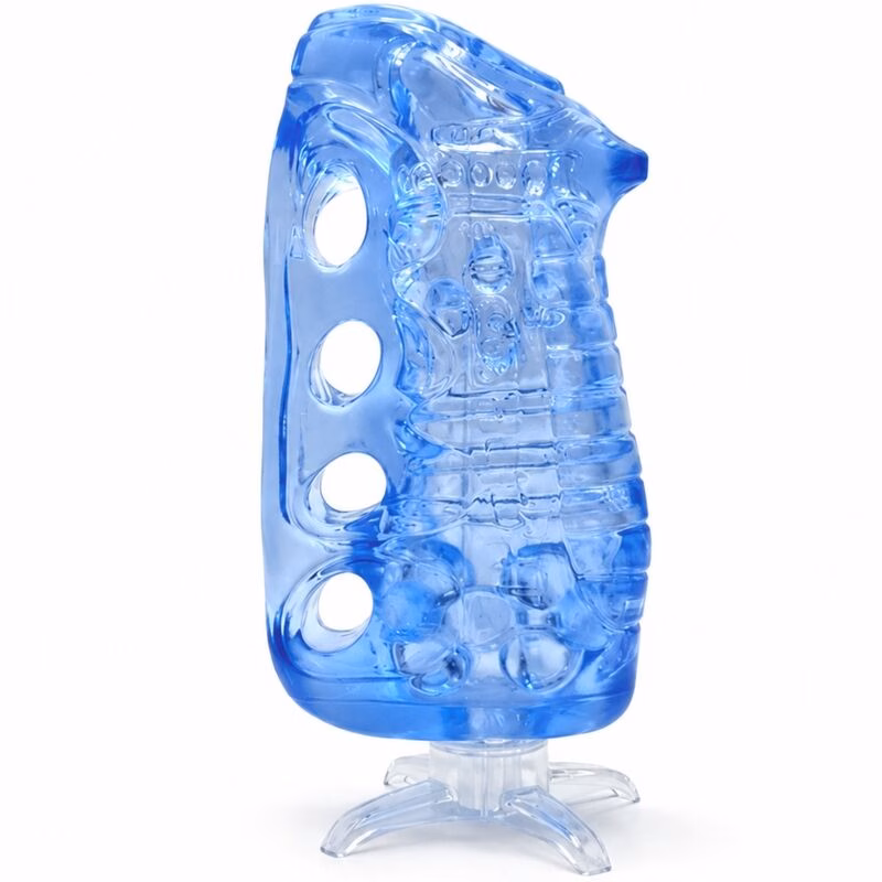 FLESHLIGHT FLESHSKINS GRIP BLUE ICE MASTURBADOR MANUAL AZUL - Imagen 3