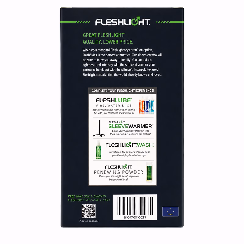 FLESHLIGHT FLESHSKINS GRIP BLUE ICE MASTURBADOR MANUAL AZUL - Imagen 6