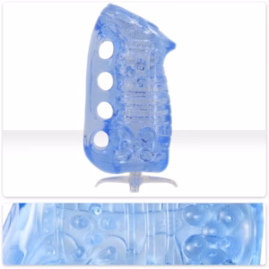 FLESHLIGHT  FLESHSKINS GRIP BLUE ICE MASTURBADOR MANUAL AZUL