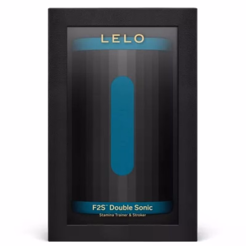 LELO - F2S DOUBLE SONIC MASTURBADOR MASCULINO CON DOBLE ESTIMULACIÓN SÓNICA VERDE AZULADO - Imagen 4