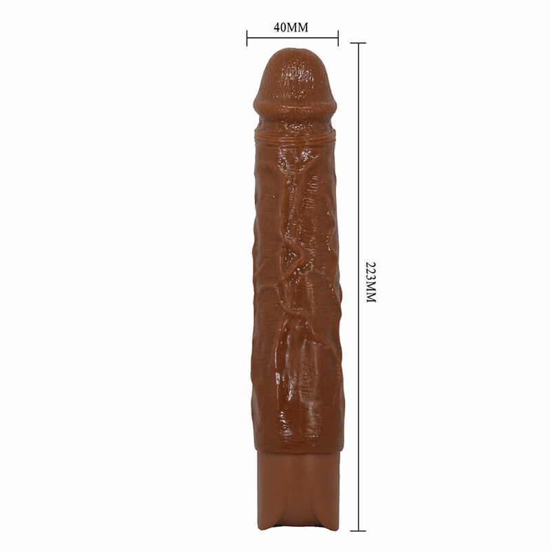 PRETTY LOVE - KESSLER DILDO VIBRADOR REALISTA 10 MODOS DE VIBRACIÓN Y 10 DE EMPUJE 22 CM MARRÓN - Imagen 14