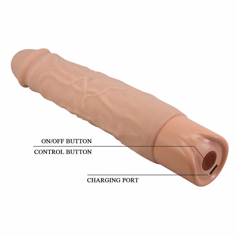 PRETTY LOVE - KESSLER DILDO VIBRADOR REALISTA 10 MODOS DE VIBRACIÓN Y 10 DE EMPUJE 22 CM NATURAL - Imagen 7