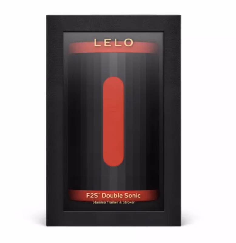 LELO - F2S DOUBLE SONIC MASTURBADOR MASCULINO CON DOBLE ESTIMULACIÓN SÓNICA ROJO - Imagen 3