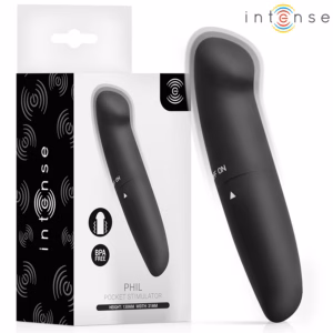 INTENSE - PHIL VIBRADOR PUNTO G NEGRO 13 CM
