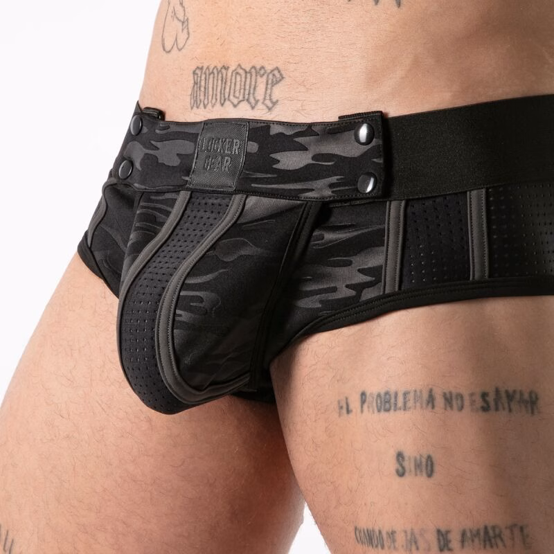 LOCKER GEAR - FULL MILITARY ACCESS JOCK BRIEF NEGRO S - Imagen 5