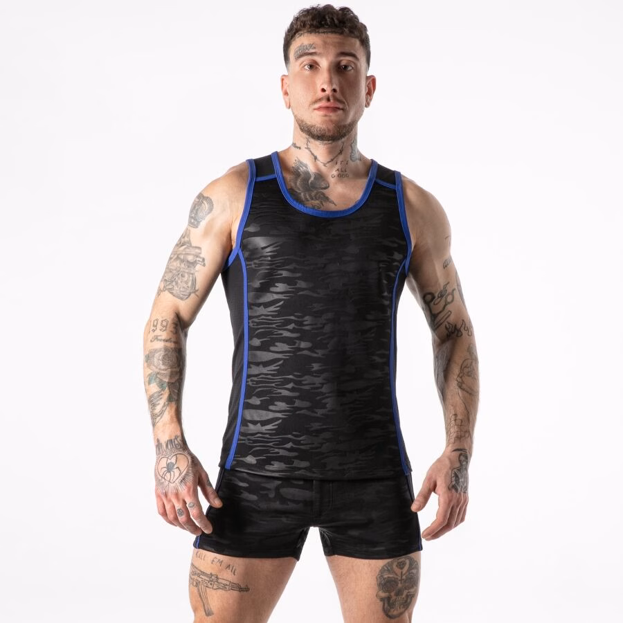 LOCKER GEAR - FULL MILITARY ACCESS TANKTOP AZUL XL - Imagen 2