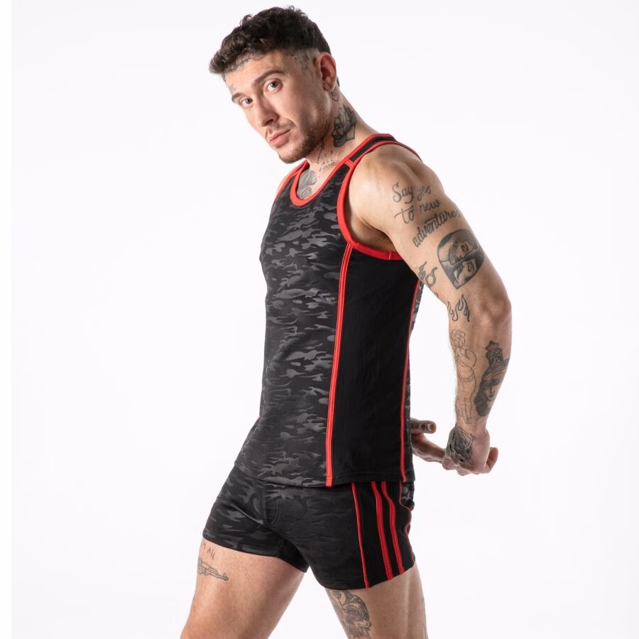 LOCKER GEAR - FULL MILITARY ACCESS TANKTOP ROJO M