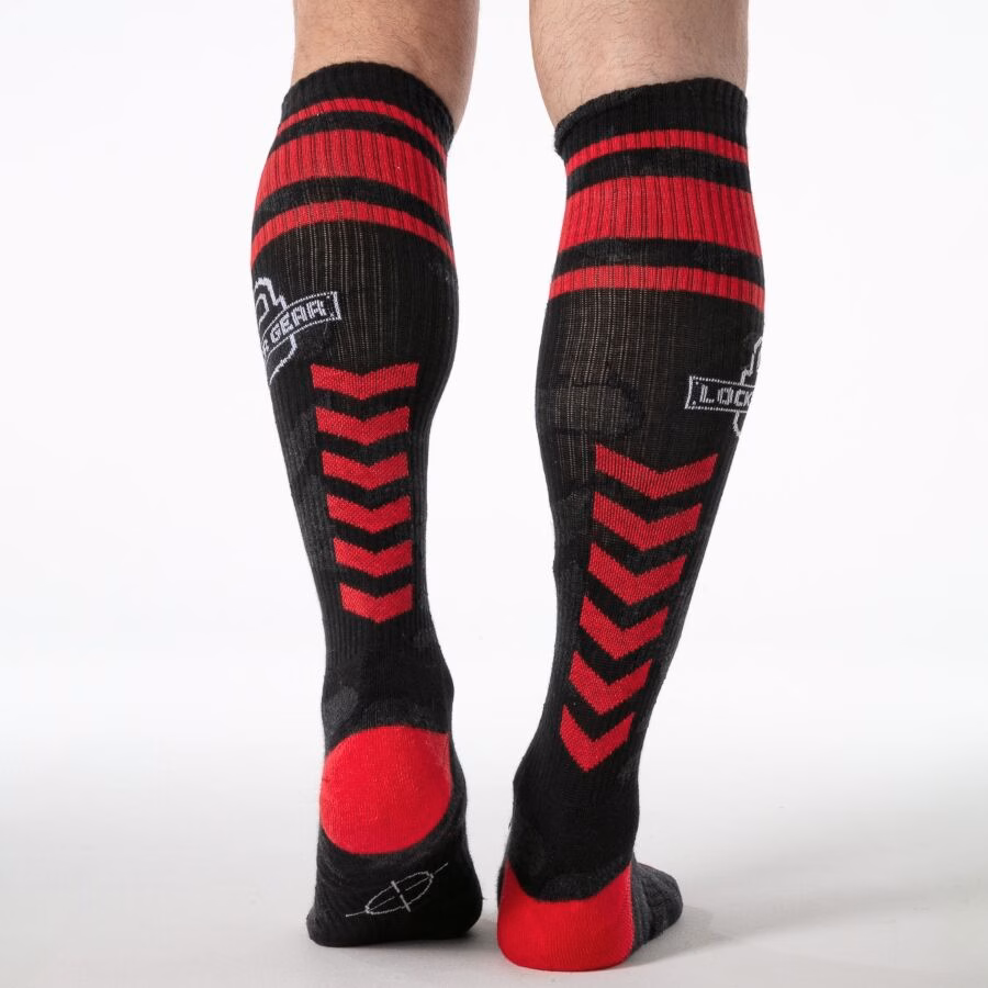 LOCKER GEAR - FULL MILITARY KNEE HIGH SOCKS TALLA ÚNICA ROJO - Imagen 2