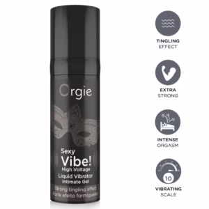 ORGIE - SEXY VIBE! HIGH VOLTAGE GEL ÍNTIMO EFECTO VIBRANTE EXTRA FUERTE 15 ML