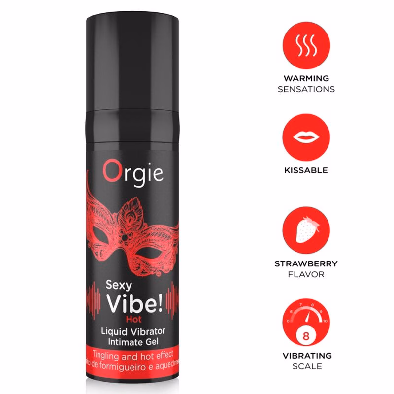 ORGIE - SEXY VIBE! HOT GEL ÍNTIMO EFECTO VIBRANTE Y CALOR 15 ML