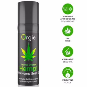 ORGIE - HEMP! INTENSE ORGASM GEL ÍNTIMO MULTISENSACIÓN CON ACEITE DE CÁÑAMO 15 ML