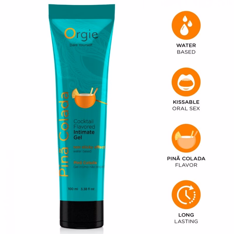 ORGIE - LUBE TUBE COCKTAIL PIÑA COLADA GEL ÍNTIMO BESABLE BASE AGUA 100 ML