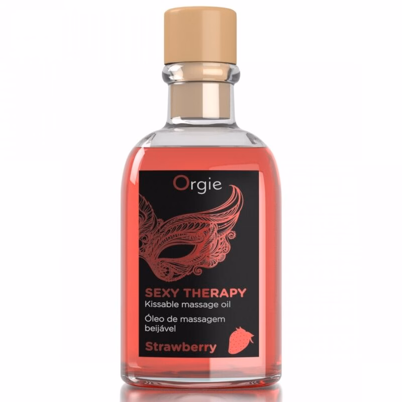 ORGIE - LIPS ACEITE DE MASAJE BESABLE FRESA 100 ML - Imagen 2