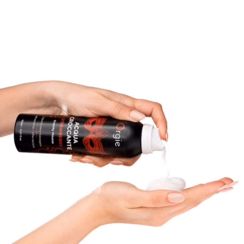 ORGIE - ACQUA CROCCANTE ESPUMA CRUJIENTE FRESA PARA MASAJE 150 ML - Imagen 3