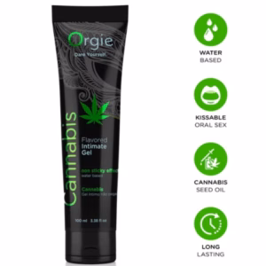 ORGIE - LUBE TUBE CANNABIS GEL ÍNTIMO BESABLE BASE AGUA 100 ML