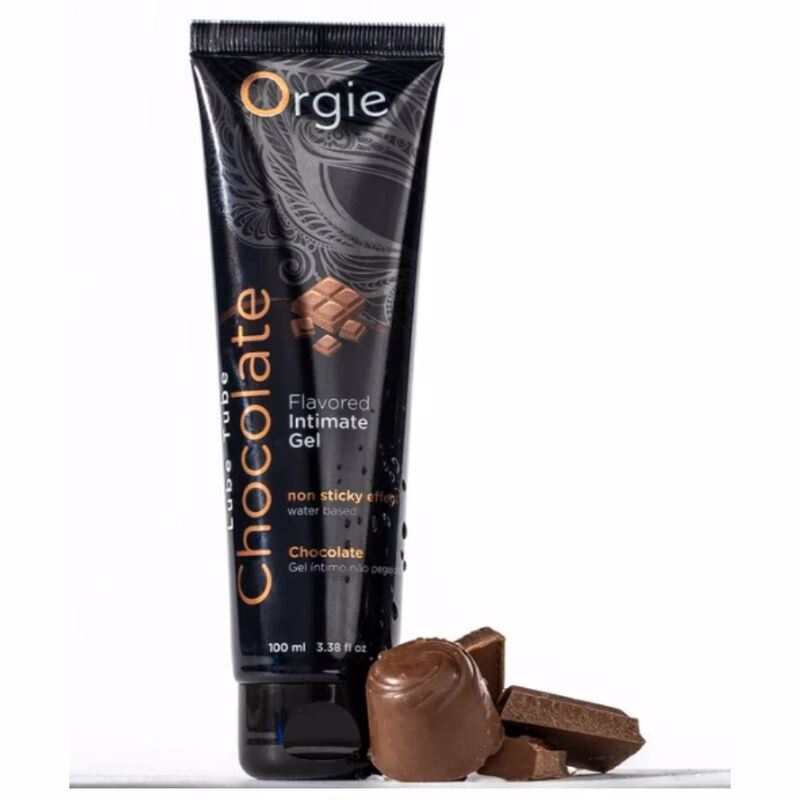 ORGIE - LUBE TUBE CHOCOLATE GEL ÍNTIMO BESABLE BASE AGUA 100 ML - Imagen 4