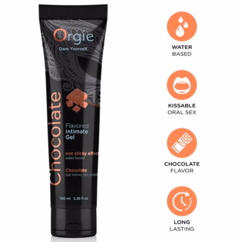 ORGIE - LUBE TUBE CHOCOLATE GEL ÍNTIMO BESABLE BASE AGUA 100 ML