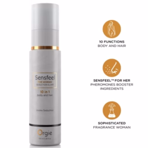 ORGIE - SENSFEEL ELIXIR DE SEDUCCIÓN PARA MUJER 10 EN 1 CUERPO Y CABELLO 100 ML