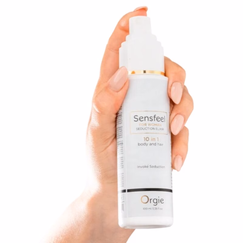 ORGIE - SENSFEEL ELIXIR DE SEDUCCIÓN PARA MUJER 10 EN 1 CUERPO Y CABELLO 100 ML - Imagen 2