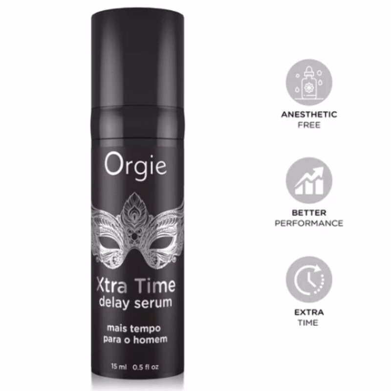 ORGIE - XTRA TIME SÉRUM DE SILICONA RETARDANTE SIN ANESTÉSICOS 15 ML