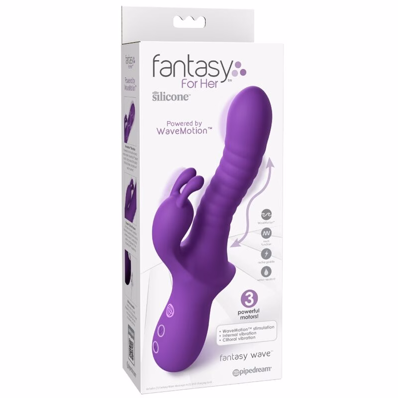 FANTASY FOR HER - FANTASY WAVE VIBRADOR WAVEMOTION RECARGABLE MORADO - Imagen 3