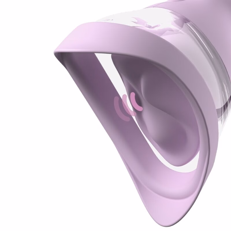 FANTASY FOR HER - VELOURA TOUCH PLEASURE PUMP BOMBA ÍNTIMA CON SUCCIÓN Y VIBRACIÓN MORADA - Imagen 3