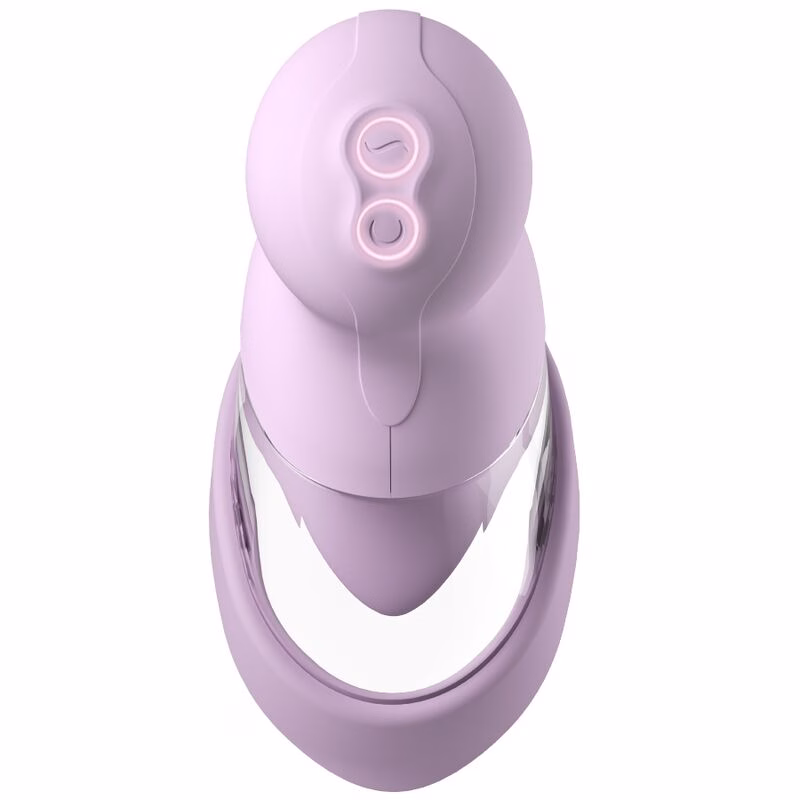 FANTASY FOR HER - VELOURA TOUCH PLEASURE PUMP BOMBA ÍNTIMA CON SUCCIÓN Y VIBRACIÓN MORADA - Imagen 2