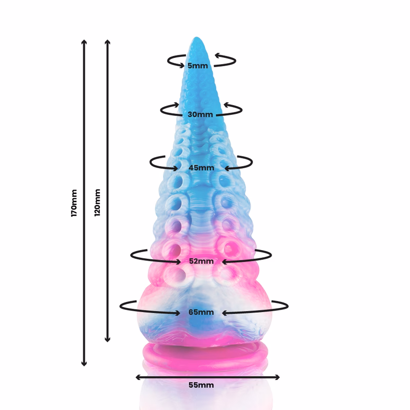 EPIC - PHORCYS DILDO TENTÁCULO AZUL TAMAÑO PEQUEÑO - Imagen 4