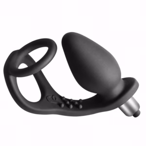 ROCKS-OFF - RO-ZEN ESTIMULADOR PROSTÁTICO VIBRADOR CON DOBLE ANILLO 7 VELOCIDADES NEGRO