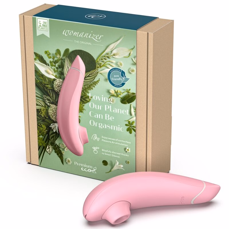 WOMANIZER - PREMIUM ECO ESTIMULADOR DE CLÍTORIS POR SUCCIÓN 12 NIVELES ROSA - Imagen 2