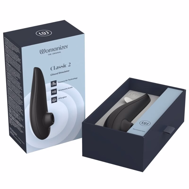 WOMANIZER - CLASSIC 2 ESTIMULADOR DE CLÍTORIS POR SUCCIÓN 10 NIVELES NEGRO - Imagen 11