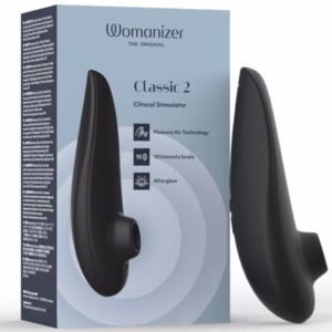 WOMANIZER - CLASSIC 2 ESTIMULADOR DE CLÍTORIS POR SUCCIÓN 10 NIVELES NEGRO