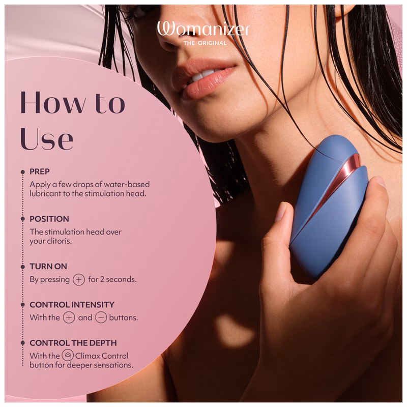 WOMANIZER - NEXT LIBERTY ESTIMULADOR DE CLÍTORIS 3D PLEASURE AIR AZUL/ROJO - Imagen 9