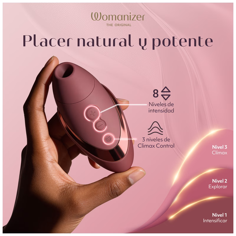 WOMANIZER - NEXT LIBERTY ESTIMULADOR DE CLÍTORIS 3D PLEASURE AIR BURDEOS - Imagen 9