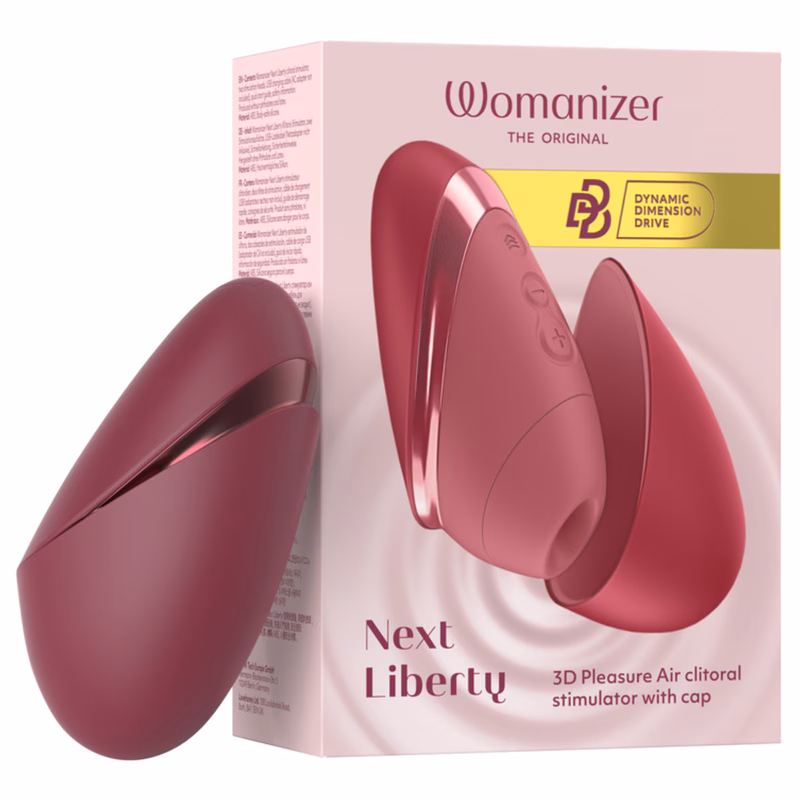 WOMANIZER - NEXT LIBERTY ESTIMULADOR DE CLÍTORIS 3D PLEASURE AIR BURDEOS - Imagen 2
