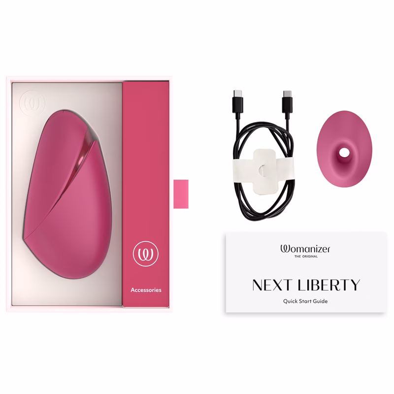 WOMANIZER - NEXT LIBERTY ESTIMULADOR DE CLÍTORIS 3D PLEASURE AIR ROSA INTENSO - Imagen 4