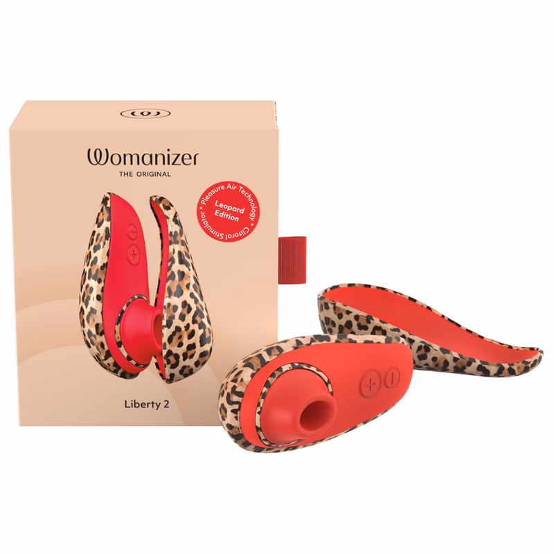WOMANIZER - LIBERTY 2 ESTIMULADOR DE CLÍTORIS POR SUCCIÓN 8 NIVELES ESTAMPADO DE LEOPARDO - Imagen 2
