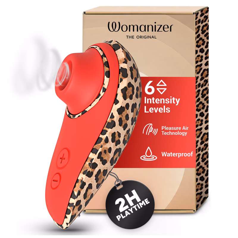 WOMANIZER - LIBERTY 2 ESTIMULADOR DE CLÍTORIS POR SUCCIÓN 8 NIVELES ESTAMPADO DE LEOPARDO - Imagen 8
